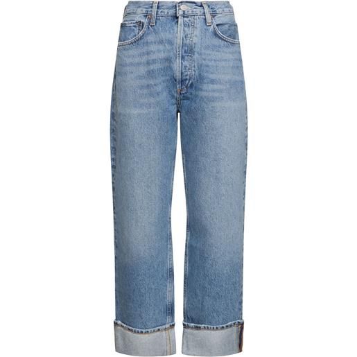AGOLDE jeans larghi vita bassa fran