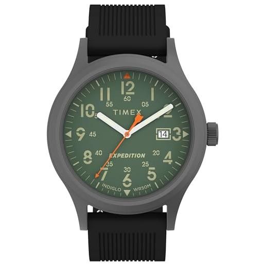 Timex orologio analogico al quarzo uomo con cinturino in silicone tw4b302009j