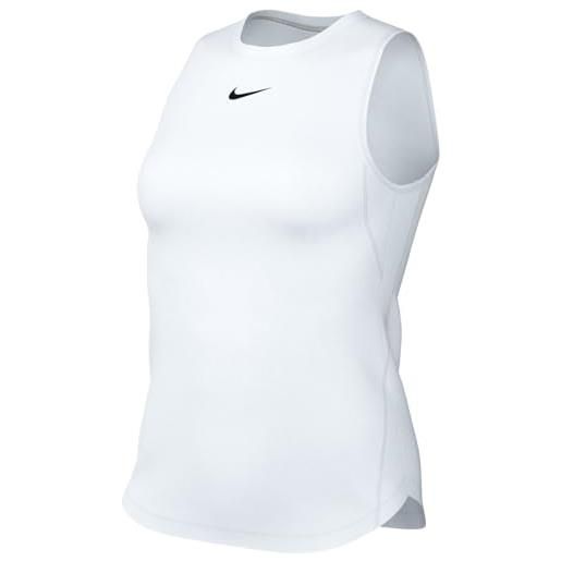 Nike w nk one classic df tank top, bianco, m donna