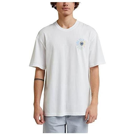 Lee 90s tè grafico sciolto t-shirt, bianco, xxl uomo