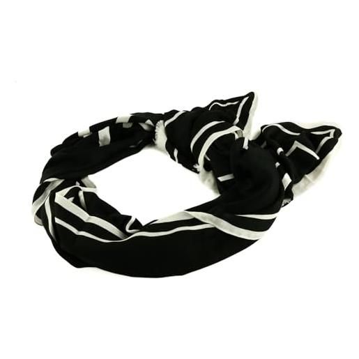 Calvin Klein logo jq scarf o/print 70x180 k60k610814 sciarpe, nero (ck black/white), os donna