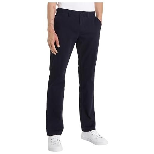 Tommy Hilfiger mercer essential twill chino mw0mw29090 pantaloni in tessuto, blu (desert sky), 34w / 34l uomo