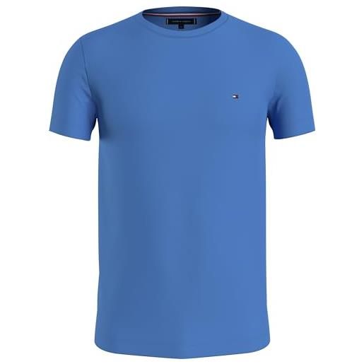 Tommy Hilfiger maglietta da uomo con logo big & tall, blue spell, xxl plus tall