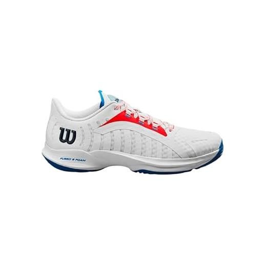 Wilson hurakn pro, scarpe da tennis uomo, bianco rosso deja vu blu, 46 eu
