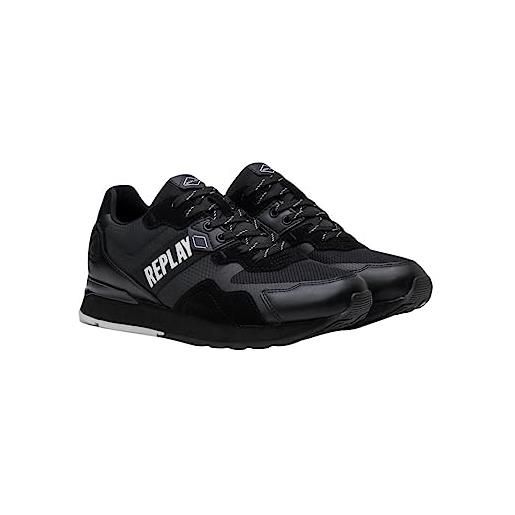 REPLAY gms1d. 000. C0049t, scarpe da ginnastica uomo, nero (black 003), 42
