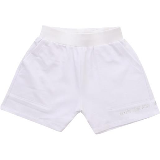 Monnalisa shorts bianchi in felpa