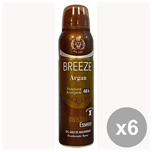 Breeze set 6 breeze deodorante spray argan 150 ml. Deodoranti per il corpo