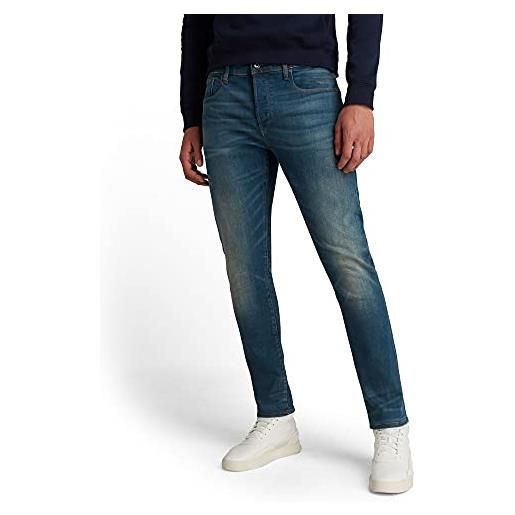 G-STAR RAW 3301 slim fit jeans, jeans uomo, blu (medium aged 51001-9118-071), 26w / 26l