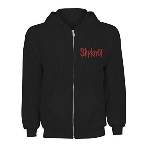 Slipknot skull teeth felpa, nero (black), m uomo