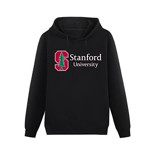 Eines stanford university vintage stanford cool printed black pullover hoodies mens unisex sweatshirts l