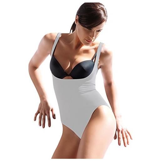 SENSI' body contenitivo modellante donna con scollo sottoseno senza cuciture seamless - made in italy