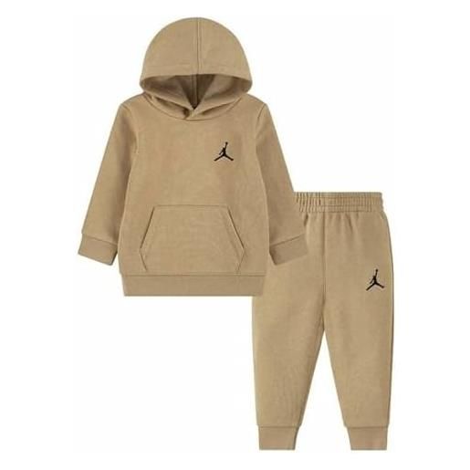Jordan tuta infant essentials in cotone felpato, beige (12-18 mesi)