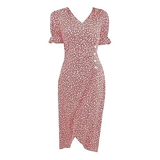 Cocila vestiti estivi cotone donna vestito viscosa manica lunga minidress sexy donna vestito cerimonia lungo estivo outlet vestiti cerimonia abito lungo donna xxl (rd1, xxxl)