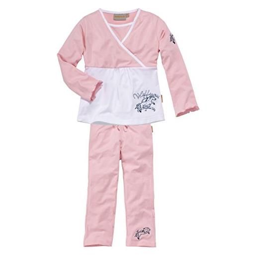 Wellyou, pigiama a maniche lunghe, per bambine, a due pezzi, colore: rosa colore: rosa. 116 cm-122 cm
