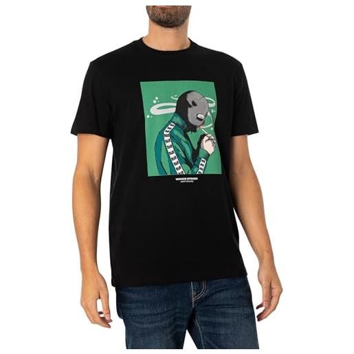 Weekend Offender uomo t-shirt grafica fumo, nero, xl