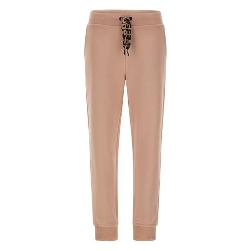 FREDDY - pantaloni in felpa con maxi coulisse logata, donna, rosa, extra small
