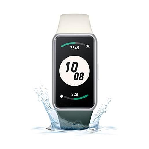 HONOR band 7 smart watch spo2 e cardiofrequenzimetro, braccialetto intelligente con monitoraggio del sonno, fitness tracker, verde