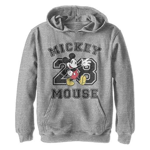 Disney classic mickey, mickey mouse collegiate yth felpa heather grigio 9/11