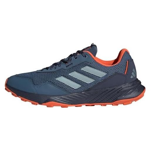 adidas tracefinder trail running, sneakers uomo, wonder steel shadow navy impact orange, 48 eu