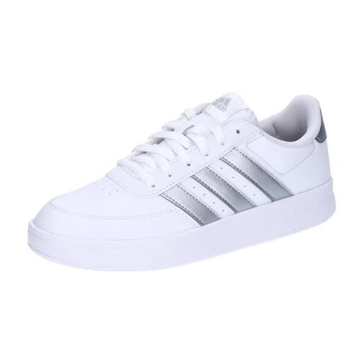 adidas breaknet 2.0, sneakers donna, grigio medio bianco erica, 40 eu