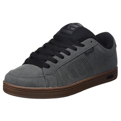 Etnies kingpin, scarpe da skateboard uomo, gomma grigia e nera, 48 eu
