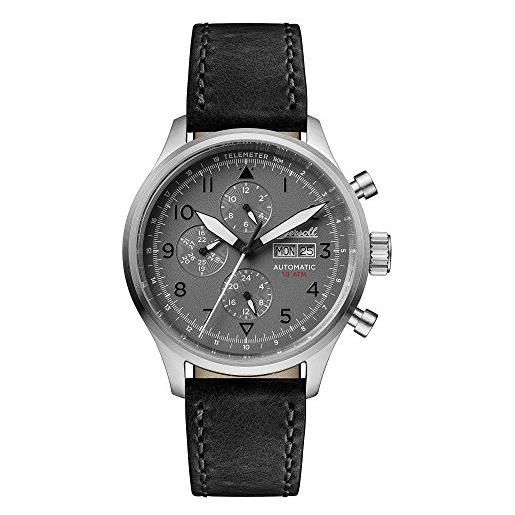 Ingersoll orologio cronografo automatico uomo con cinturino in pelle nero i01903