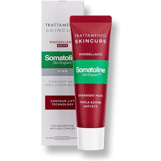 Somatoline skin expert overnight mask rimodellante tripla azione anti-età viso 50ml Somatoline