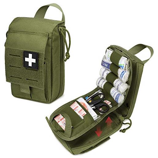 WYNEX borsa tattica di pronto soccorso a strappo, design a taglio laser borsa emt molle borsa di sopravvivenza ifak borsa blow out organizzatore medico di emergenza. 