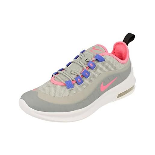 Nike air max axis gs running trainers ah5222 sneakers scarpe (uk 5.5 us 6y eu 38.5, light smoke grey sunset pulse 015)
