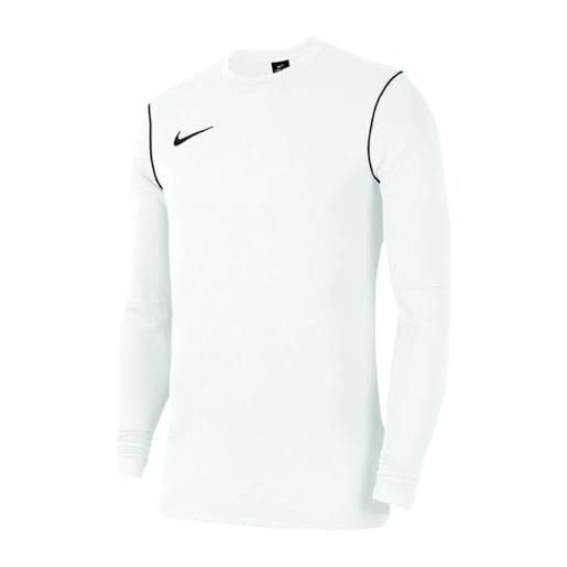 Nike m nk df park20 crew top r maglia a maniche lunghe, ossidiana/bianco/bianco, xxl uomo