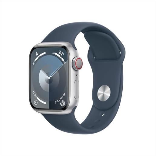 Apple - watch series 9 gps + cellular cassa 41mm - m/l-blu tempesta