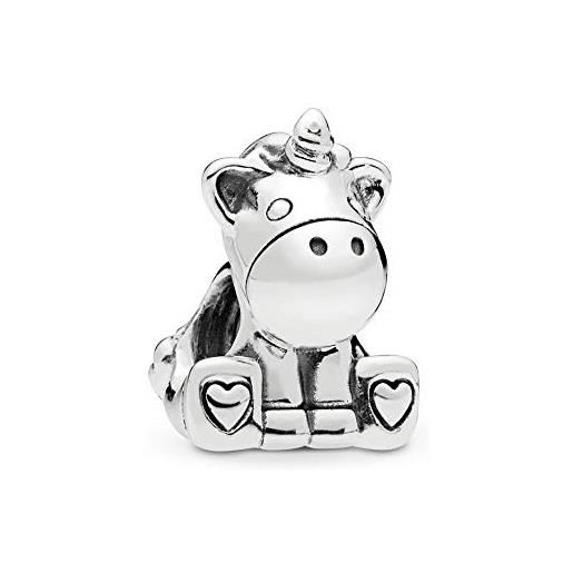 FGT - charm portafortuna in argento sterling, idea regalo per donne e ragazze e base metal, colore: unicorno, cod. Pcss_a94_unicorn
