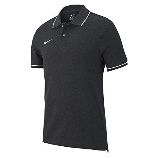 Nike team club19 ss, maglietta polo a maniche corte uomo, blu (obsidian/white), s