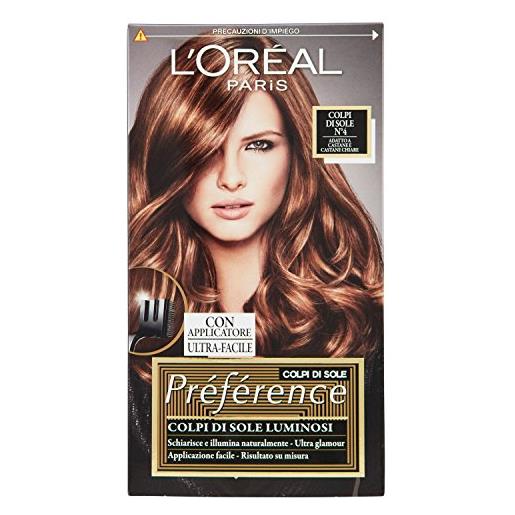 L'Oréal Paris préférence colpi di sole capelli luminosi e glamour, 4 castane e castane chiare