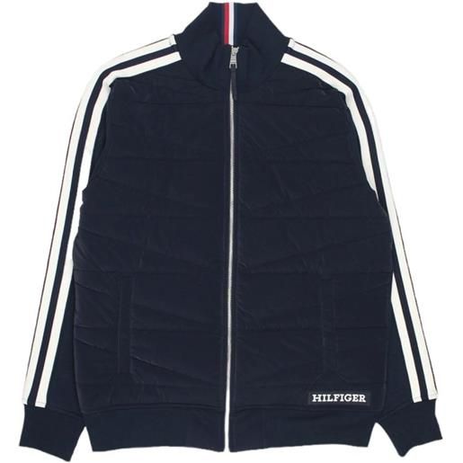 Tommy Hilfiger giacca da tennis da uomo Tommy Hilfiger monotype mix media jacket - desert sky