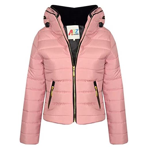 A2Z 4 Kids ragazze giacca bambini alla moda imbottito pufffer bolla faux - puffer jacket dusty pink 13. 