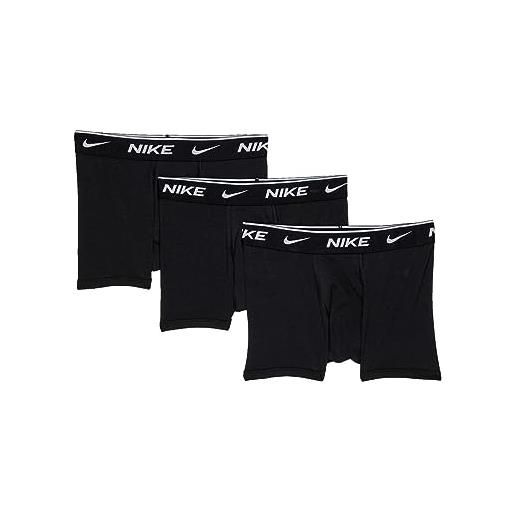 Nike everyday cotton pk - boys'boxer brief nero black/white 023