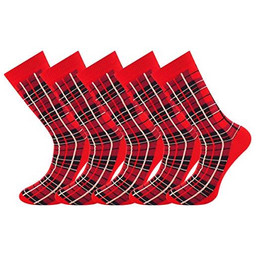 Mysocks my socks - calze - uomo rosso red tartan unica
