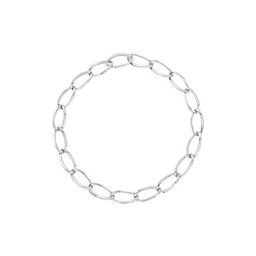 Breil gioiello collezione hoop, collane da donna in acciaio colore argento misura unica con senza pietre - tj3522
