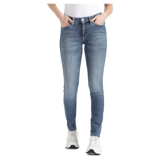 Calvin Klein Jeans mid rise skinny j20j222447 pantaloni, denim (denim medium), 31w / 30l donna
