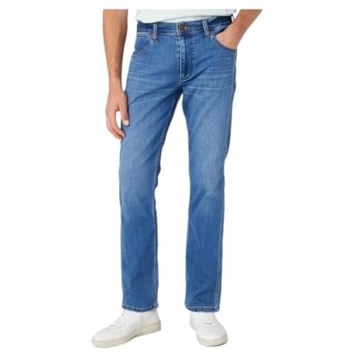 Wrangler greensboro jeans, blu, 38w / 34l uomo