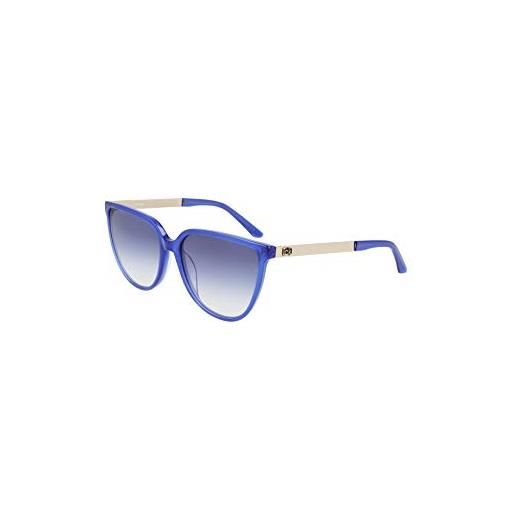 Calvin Klein ck21706s occhiali da sole, milky cobalt, taglia unica donna