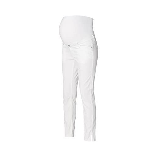 ESPRIT pantaloni woven over the belly slim 7/8, bianco-101, 48 donna
