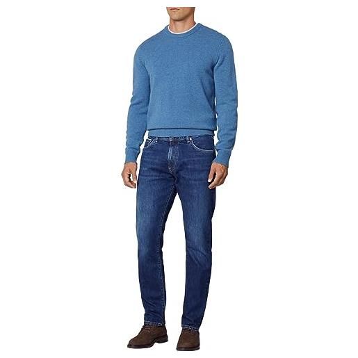 Hackett London selvage-lavare jeans, blu (lt denim), w32 / l32 uomo
