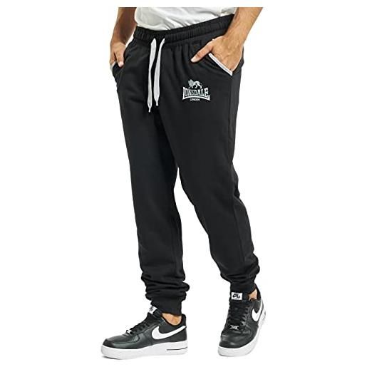 Lonsdale due tonalità pantaloni da jogging, nero, 3xl uomo