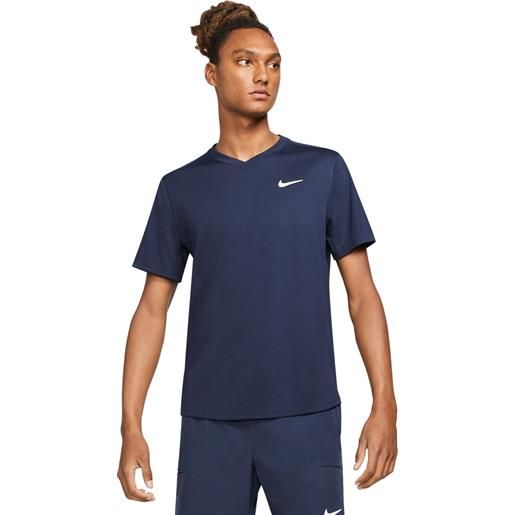Nike t-shirt court dri-fit victory uomo blu