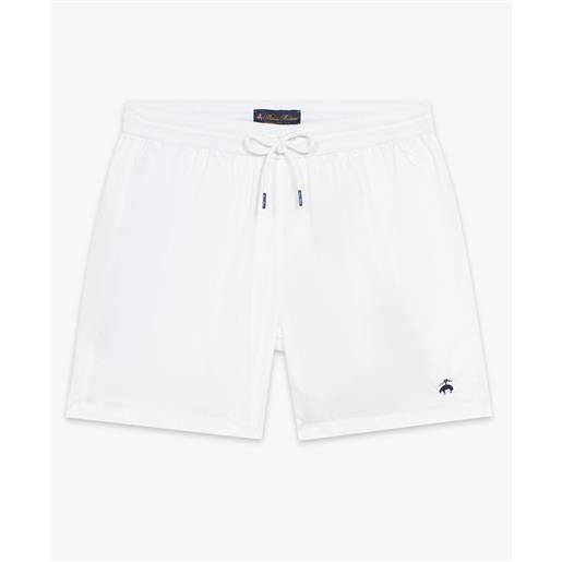 Brooks Brothers white classic swimming trunk