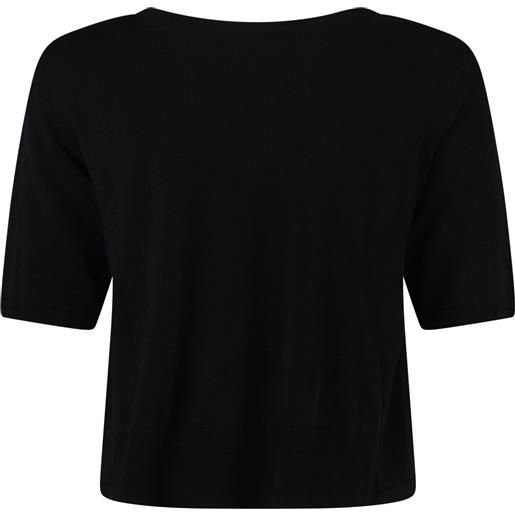 BEATRICE.B t-shirt in maglia nera per donna