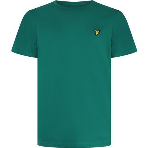 LYLE E SCOTT t-shirt verde con mini logo per uomo