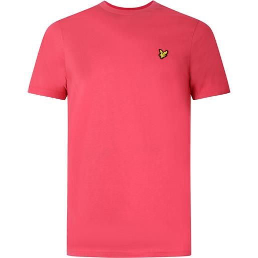 LYLE E SCOTT t-shirt rosa con mini logo per uomo